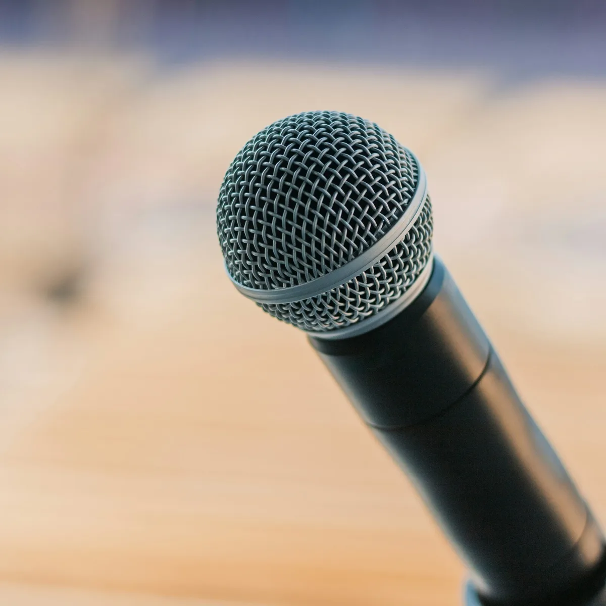 black microphone