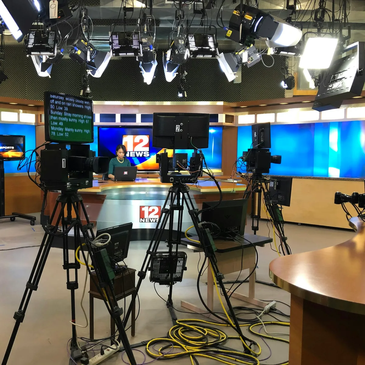 Television News Studio