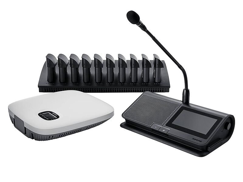 Shure MXCW640 Microflex Wireless Push-To-Talk Conference System Rental