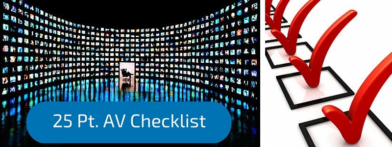 25-Point Audio Visual Checklist for Events