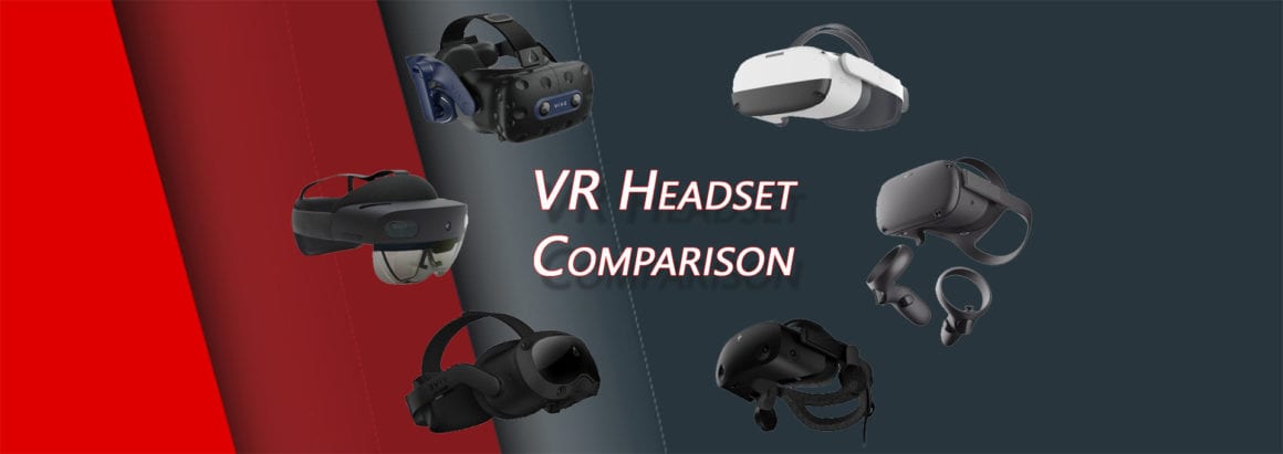 HTC VIVE Focus 3 vs. Oculus Quest 2 (and several other VR headsets)