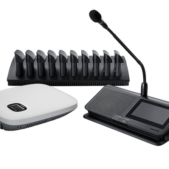Shure MXCW640 Microflex Wireless Push-To-Talk Conference System Rental