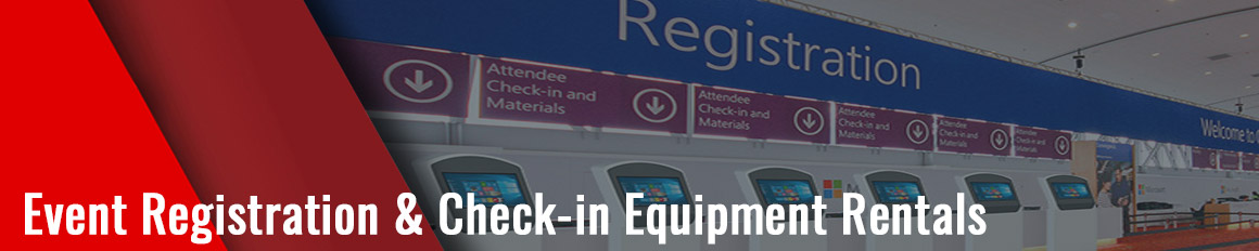Event Registration & Check-in Equipment Rentals