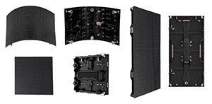 Various LED video wall conﬁgurations for rent